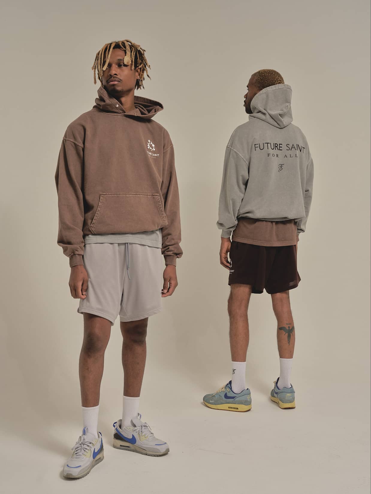 FOR ALL Vintage Brown Hoodie