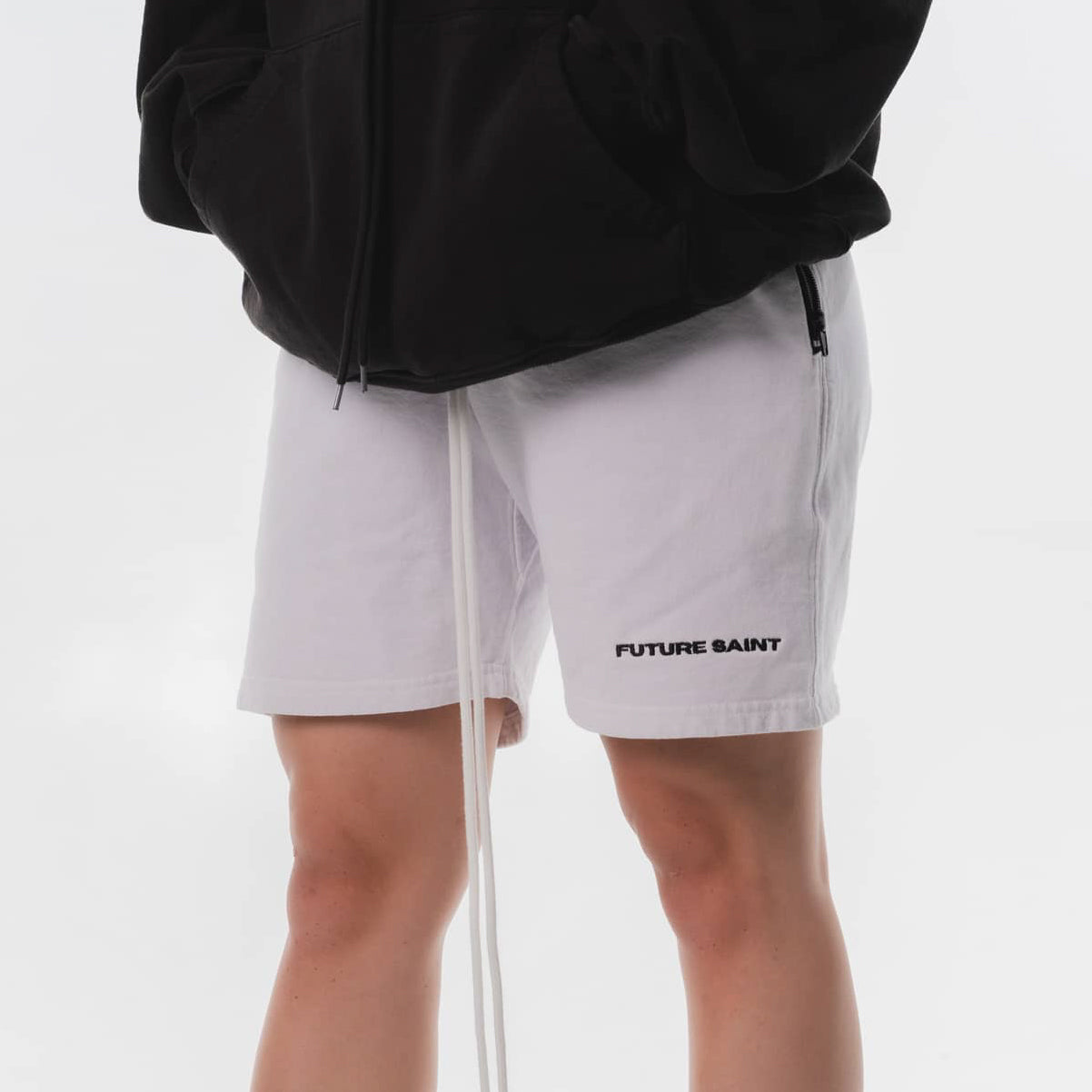 Olympia Sweatshort -WHITE