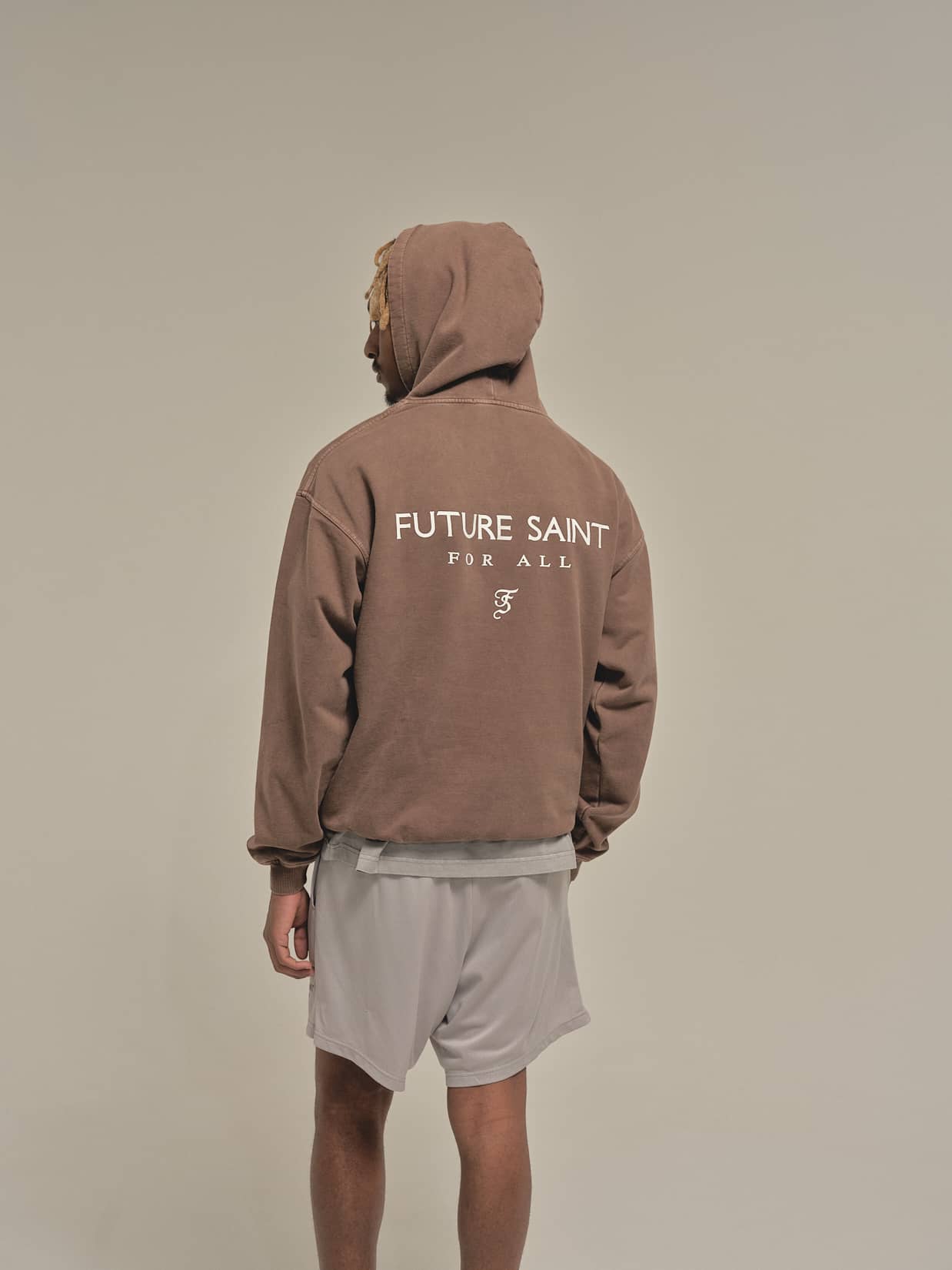 FOR ALL Vintage Brown Hoodie