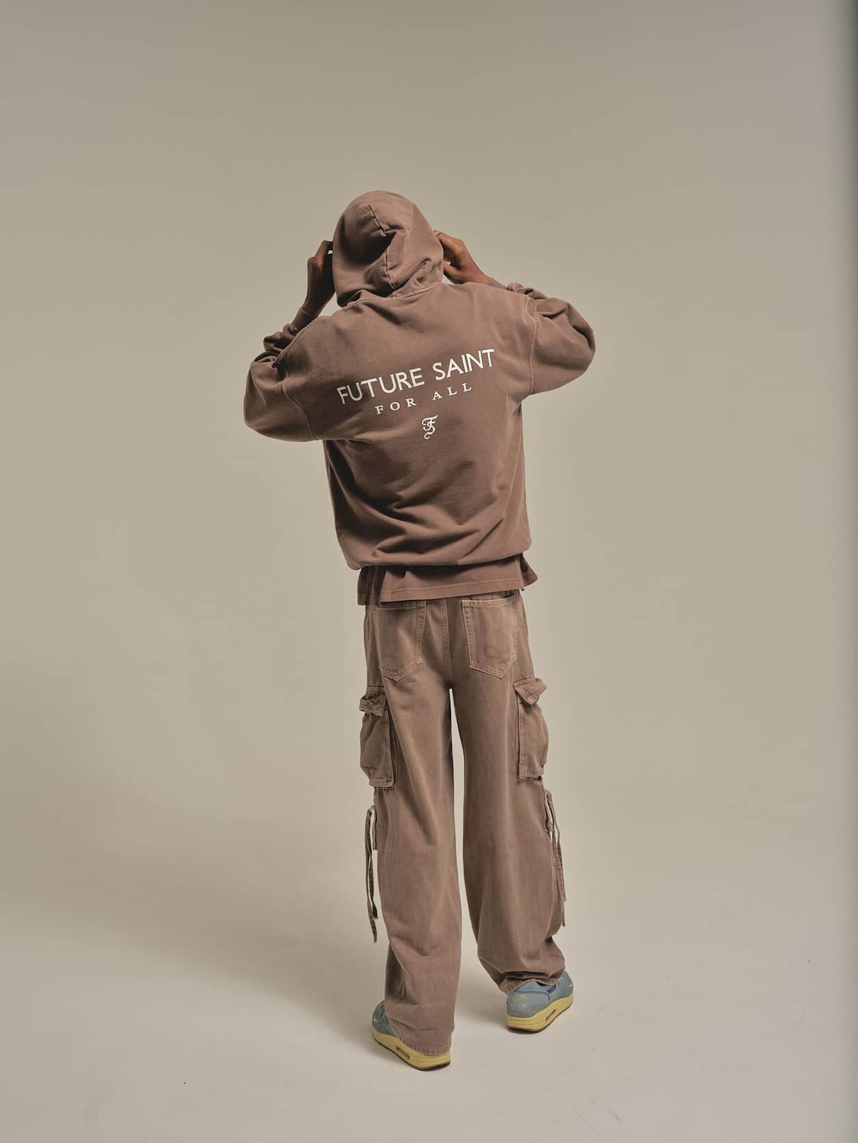 FOR ALL Vintage Brown Hoodie