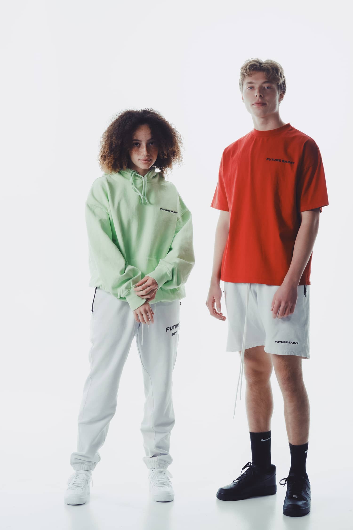 Olympia Sweatshort -WHITE