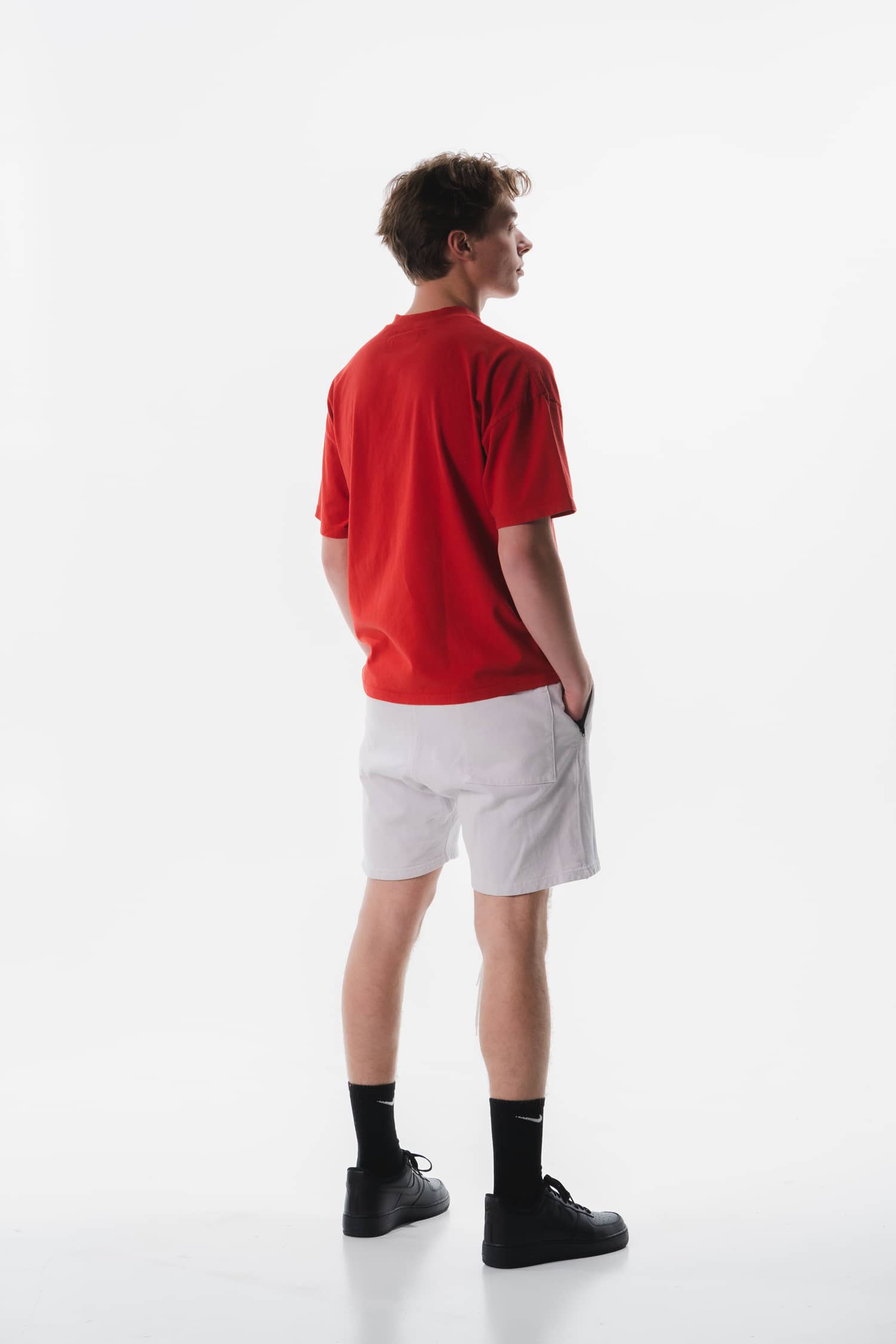 Olympia Sweatshort -WHITE