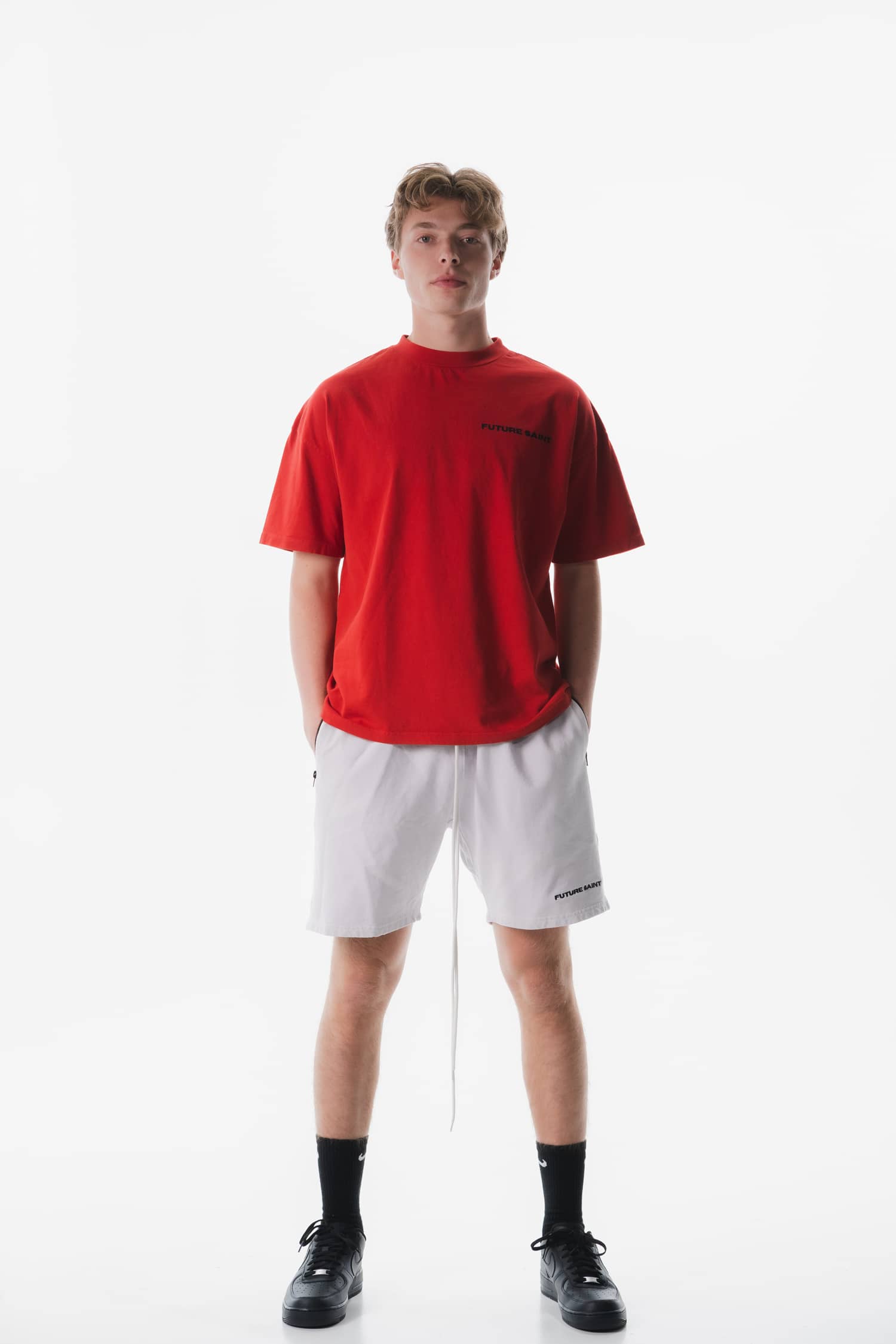 Olympia Sweatshort -WHITE