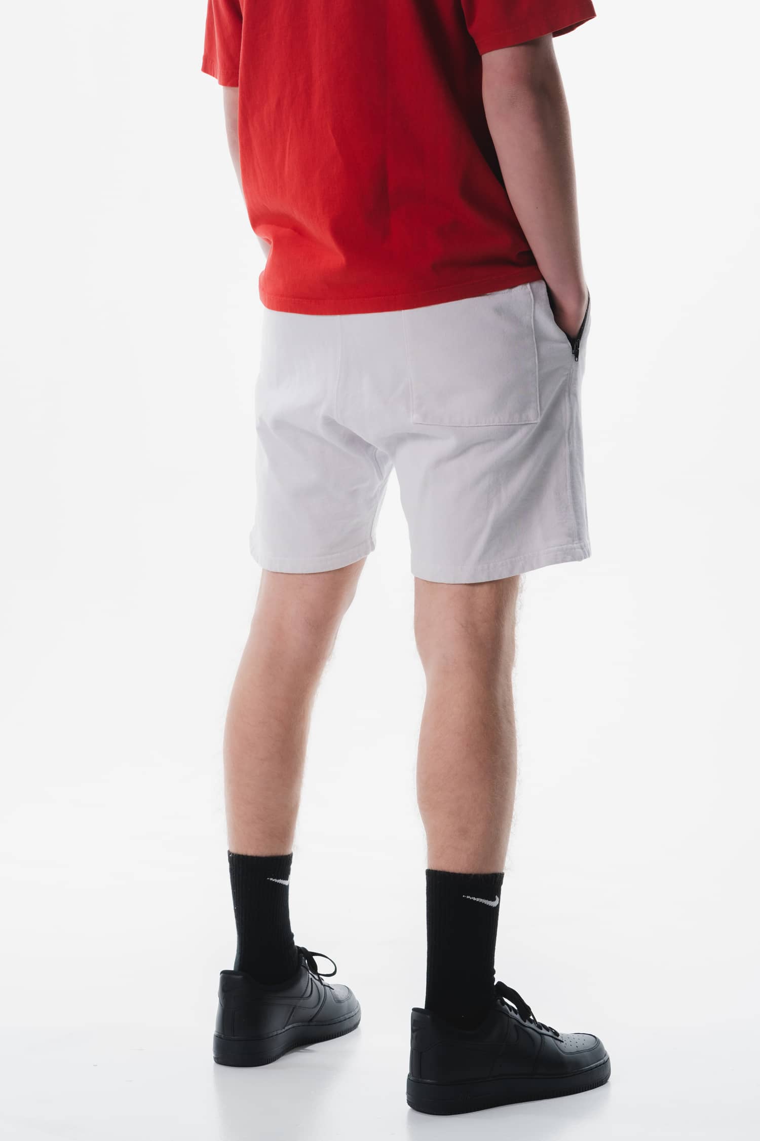 Olympia Sweatshort -WHITE